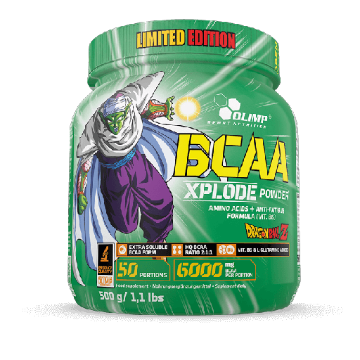 [5901330075810] Olimp Sport Nutrition BCAA Xplode Powder Dragon Ball Z-50Serv.-500G-Ice Tea Peach