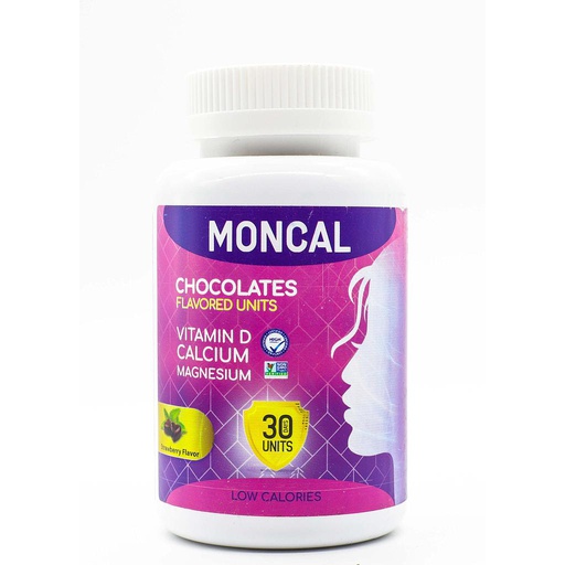 [622400893378] Moncal Chocolates Flavored Units Vitamin D-30Serv.-30Units-Strawberry