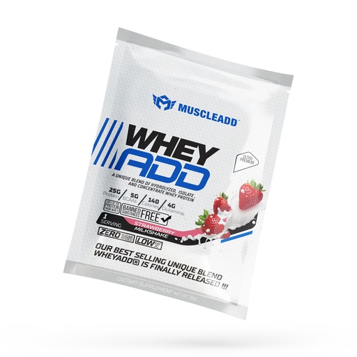 [6224009363858] Muscle Add Whey Add-1Serv.-35G-Strawberry Milkshake