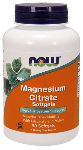 [733739012975] Now Foods Magnesium Citrate-30Serv-90Softgels