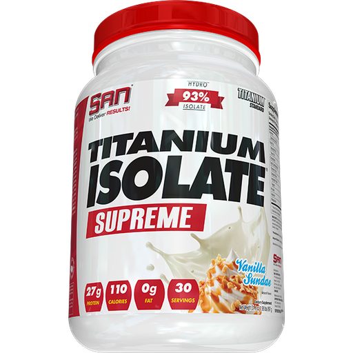 [672898415060] San Titanium Isolate Supreme 30Serv-897G-Vanilla Sundae