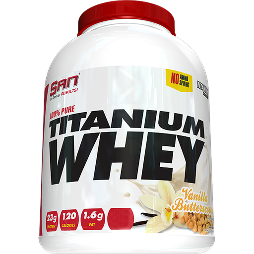 [672898415534] San Titanium Whey-30Serv.-907G-Vanilla Butter Scotch