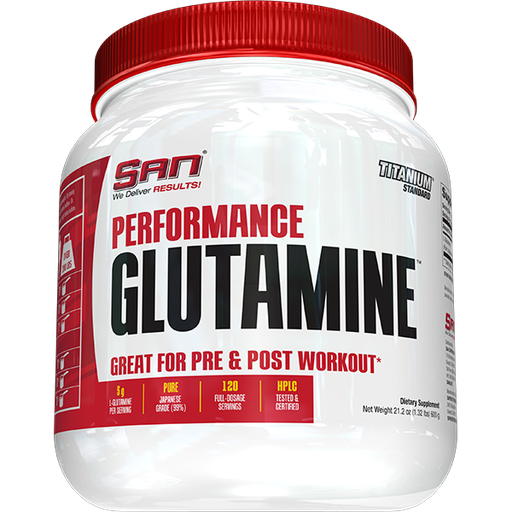 [672898411802] San Performance Glutamine-120Serv.-600G