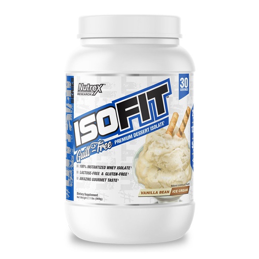 [859400007559] Nutrex Research Isofit-30Serv.-993g-Vanilla Bean