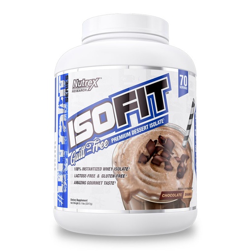 [859400007580] Nutrex Research Isofit-70Serv.-2317g-Chocolate Shake