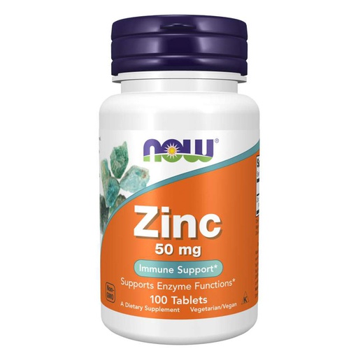 [733739015228] Now Foods Zinc 50mg-100Serv.-100Tabs.