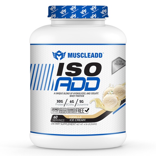 [6224009363544] Muscle Add Iso Add-60Serv.-2160G.-Vanilla Ice Cream