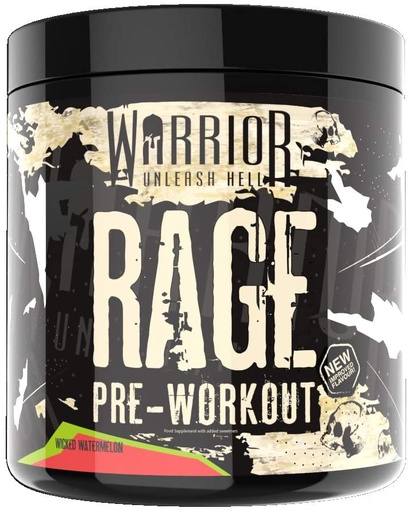 [5060424700363] Warrior Unleash Hell Rage Pre-Workout-45Serv.-392G-Wicked Watermelon