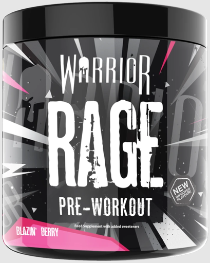 [5060292834924] Warrior Rage Pre-Workout-45Serv.-392G-Blazin Berry