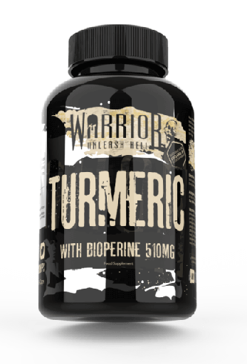 [5060424707034] Warrior Unleash Hell Turmeric With Bioperine 510Mg-60Serv.-60V-Caps.