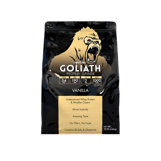 [893912125400] Syntrax Goliath Protein Gainer-41Serv.-5.44KG-Vanilla