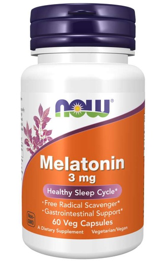 [733739150257] Now Foods Melatonin 3Mg-60Serv.-60Veg Caps.