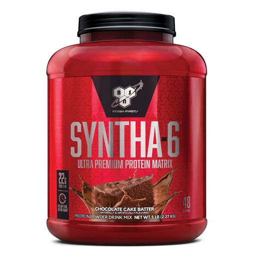 [834266007424] Bsn Syntha-6 Ultra Premium Protein Matrix-48Serv.-2.27KG-Chocolate Cake Batter