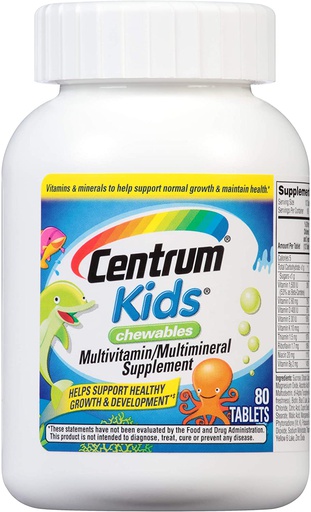 [300054237200] Centrum Kids Chewables Multivitamin\Multimineral-80Serv.-80Chewables tabs.