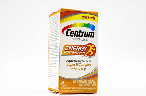 [300054470607] Centrum Specialist Energy Multivitamin Super B Complex &amp; Ginseng-60Serv.-60Tabs.