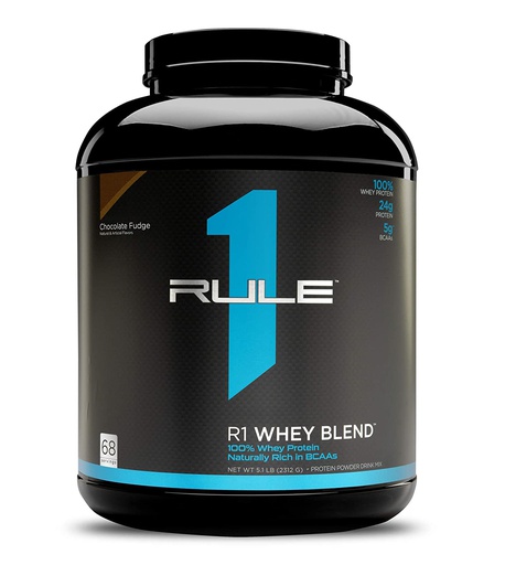 [858925004951] Rule1 R1 Whey Blend-68Serv.-2312G-Chocolate Fudge