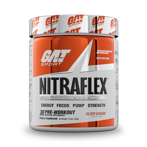 [816170022526] Gat Sport Nitraflex Pre-workout-30Serv.-306G-Blood Orange