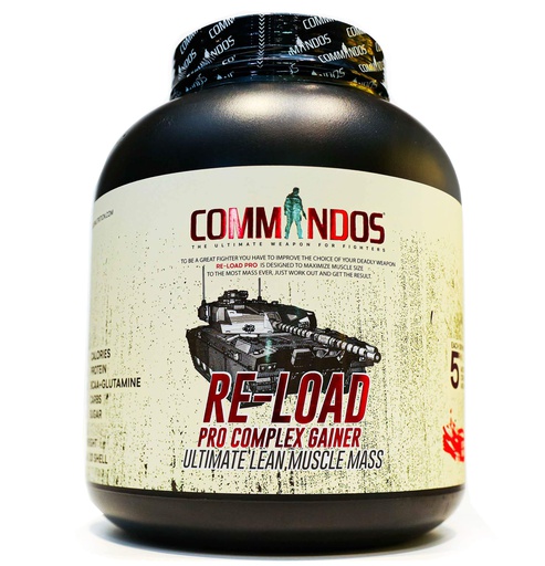 [6224009878215] Commandos Re-Load Pro Complex Gainer-20Serv.-3340G-Strawberry Shells