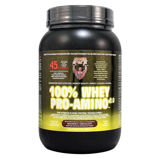 [799750001015] Healthy N' Fit 100% Whey Pro-Amino V2.0-16Serv.-908G-Heavenly Chocolate