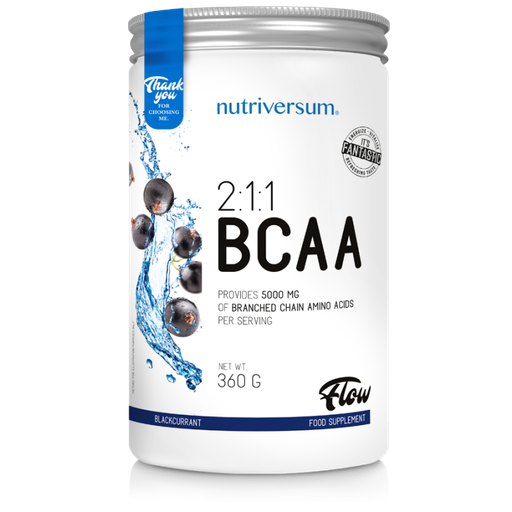 [5999564317073] Nutriversum BCAA 2:1:1 Flow-360G-30Serv.-Blackcurrant