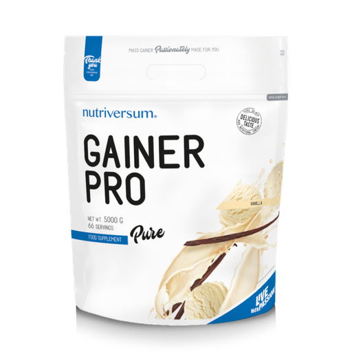 [5999564317974] Nutriversum Pure Gainer Pro-66Serv.-5000G-Vanilla