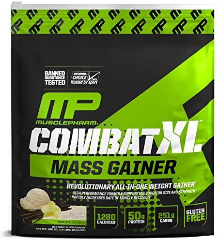 [653341044914] Muscle Pharm Combat XL Mass Gainer-16Serv.-5.44kg.-Vanilla