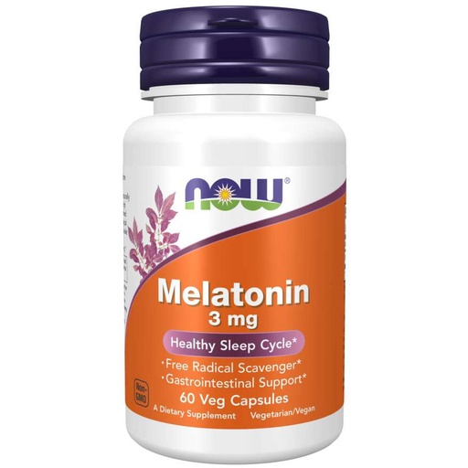 [733739032553] Now Foods Melatonin 3Mg-60Serv.-60Veg Caps.