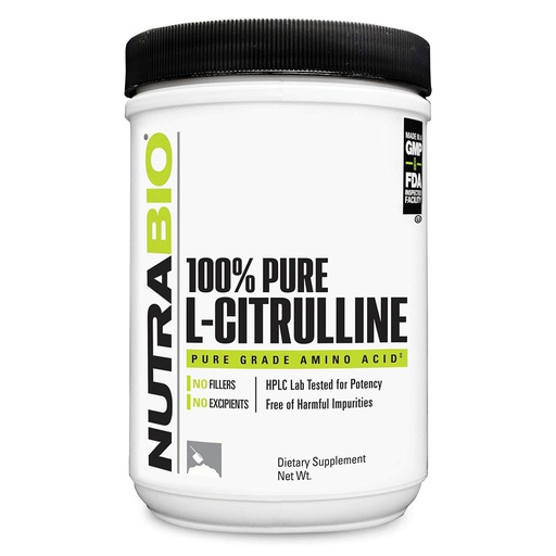 [649908236045] Nutra Bio L-Citrulline Pure Grade Amino Acid-150Serv.-300G