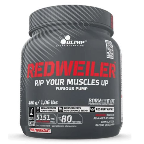 [5901330044861] Olimp Sport Nutrition Red Weiler Black Series-80Serv.-480G-Blueberry Madness