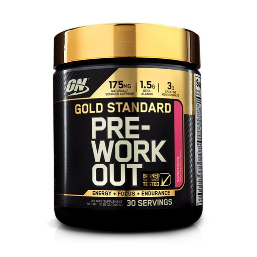 [748927052756] Optimum Nutrition Gold Standard Pre-Workout-30Serv.-300g-Watermelon Candy