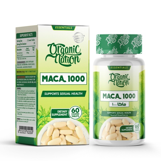 [6222023702004] Organic Nation Maca1000-30Serv.-60Tablets