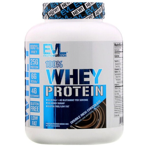 [818901024311] Evlution Nutrmon Whey Protein-56Serv.-2.268KG.-Double Rich Chocolate