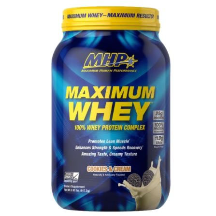 [666222009100] MHP Maximum Whey 100% Whey Protein Complex-917.5G.-25Serv.-Cookies&amp;Cream