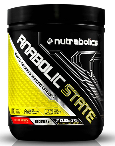 [019962381157] Nutrabolics Anabolic State-30Serv.-375G-Fruit Punch