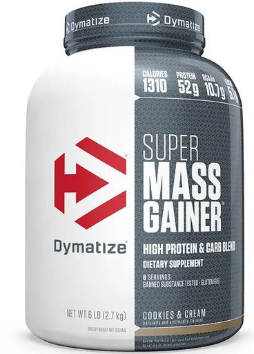 [705016331284] Dymatize Super Mass Gainer-8Serv.-2.7Kg.- Cookies &amp; Cream