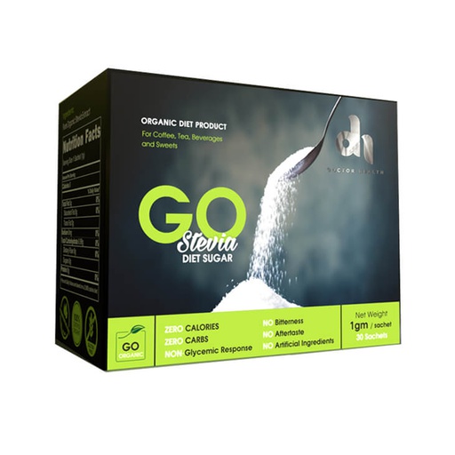 [0745760272235] Dr.Health Go Stevia Diet Sugar-30Sachets