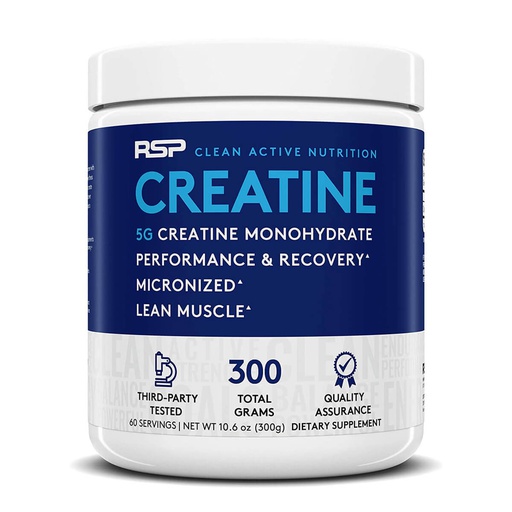 [854446006566] Rsp Clean Active Nutrition Creatine 5G Creatine Monohydrate-60Serv.-300G.-Unflavored