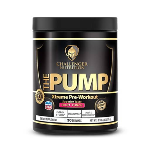 [6223007820974] Challenger Nutrition The Pump Xtreme Pre-workout-30Serv.-261G.-Fruit Punch