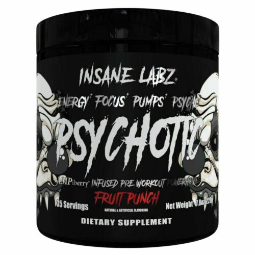 [850009705167] Insane Labz Energy Focus Pumps Psychotic-35Serv.-220G.-Fruit punch