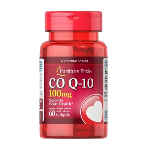 [025077000579] Puritan's Pride Co-Q10 100Mg-60Serv.-60Rapid Release Softgels.