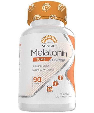 [850019632040] Sun Gift Melatonin 10Mg-90Serv.-90Tabs.