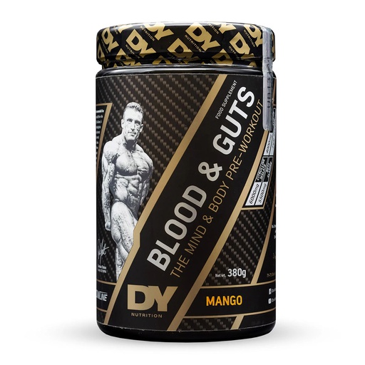 [5060763890480] Dy Nutrition Blood&amp;Guts The Mind&amp;Body Pre-workout-20Serv.-380G.-Mango