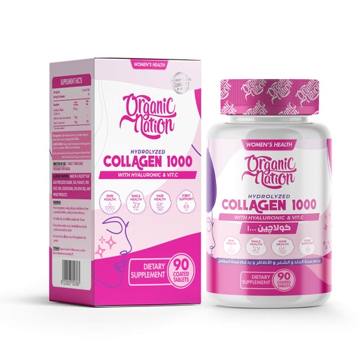 [6222023702363] Organic Nation Hydrolyzed Collagen 1000-90 Tablets