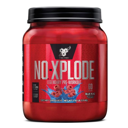 [834266001545] Bsn No-Xplode Legendary Pre-workout-60Serv.-1.11Kg-Blue Razz