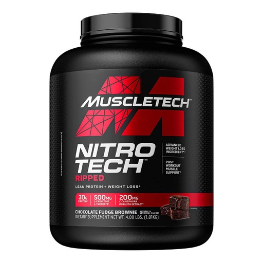 [631656709568] Muscletech Nitrotech Ripped-42serv.-1810G.-Chocolate Fudge Brownie