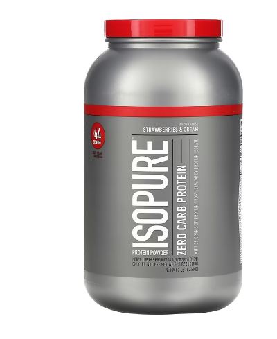 [089094021191] Isopure Zero Carb Protein Powder-44Serv.-1.36Kg.-Strawberries&amp;Cream