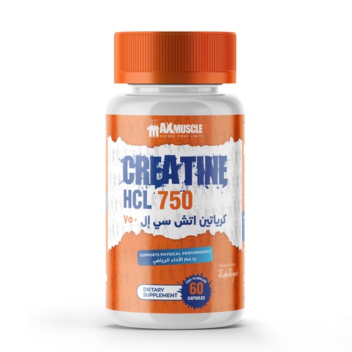 [6222023702783] Max Muscle Creatine HCL 750-60Serv.-60Capsules