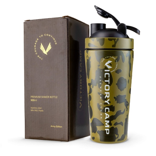 [161013] Victory Camp Stainless Steel Shaker 900Ml-Army Edition