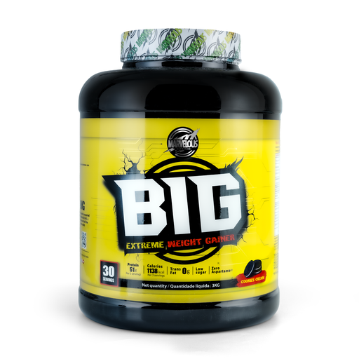[0634240129551] Marvelous Nutrition BiG Extreme Weight Gainer-30Serv.-3Kg.-Cookies Cream