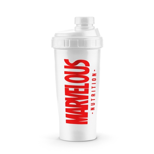 [17711] Marvelous Nutrition Plastic Shaker-500Ml-White